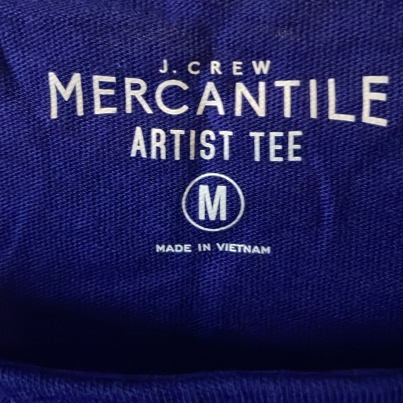 NWT Beautiful blue artist tee by J crew mercantile - Picture 2 of 3